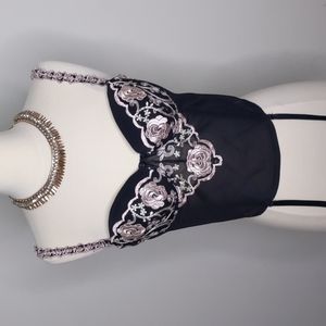 Gilligan & O'Malley Intimates bustier black Corset size 39B underwire